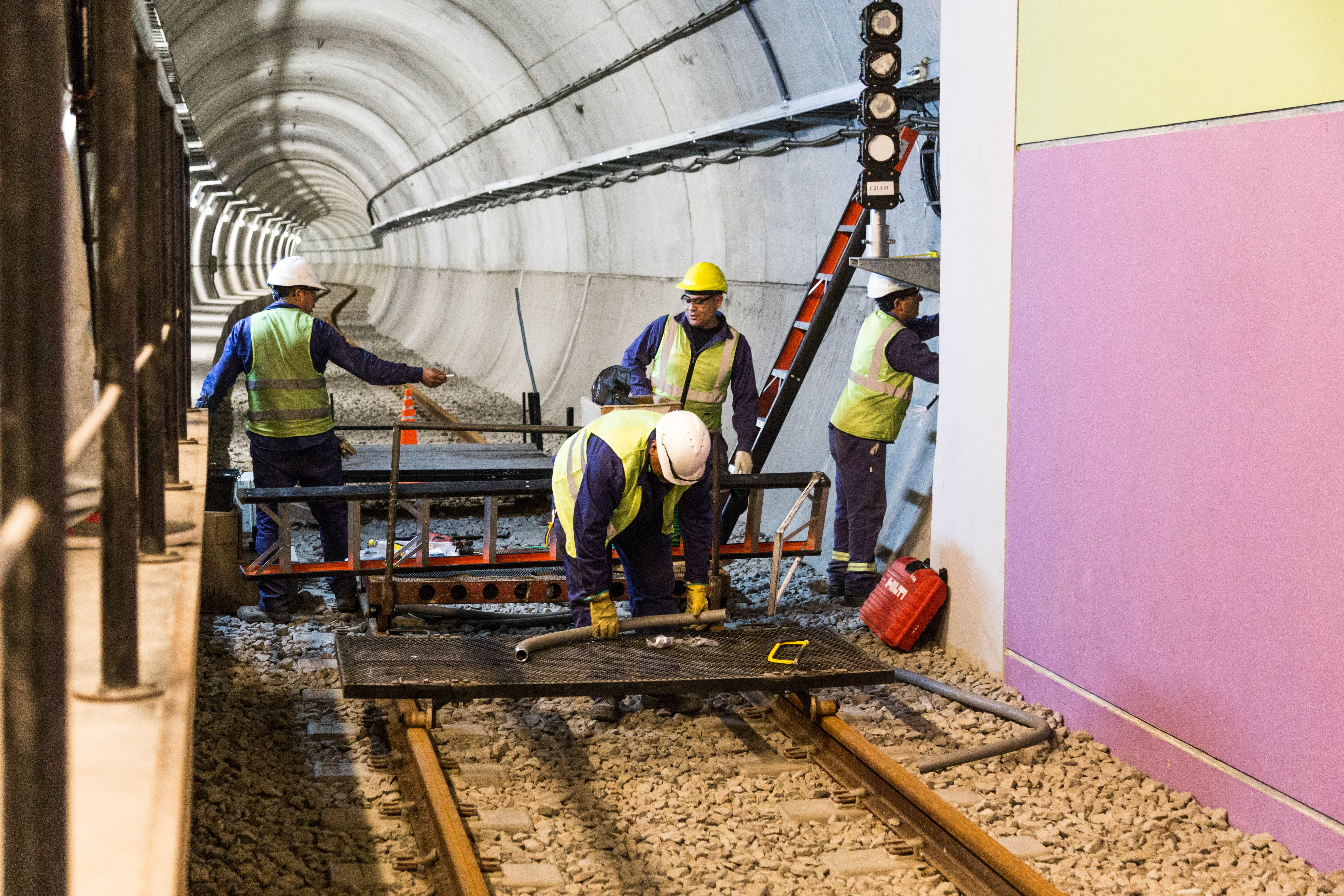 Continuamos con las obras para extender la Línea E