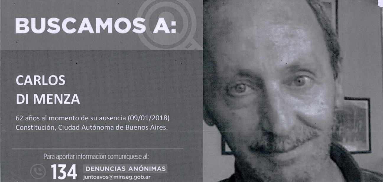 Oficio judicial: búsqueda de persona desaparecida