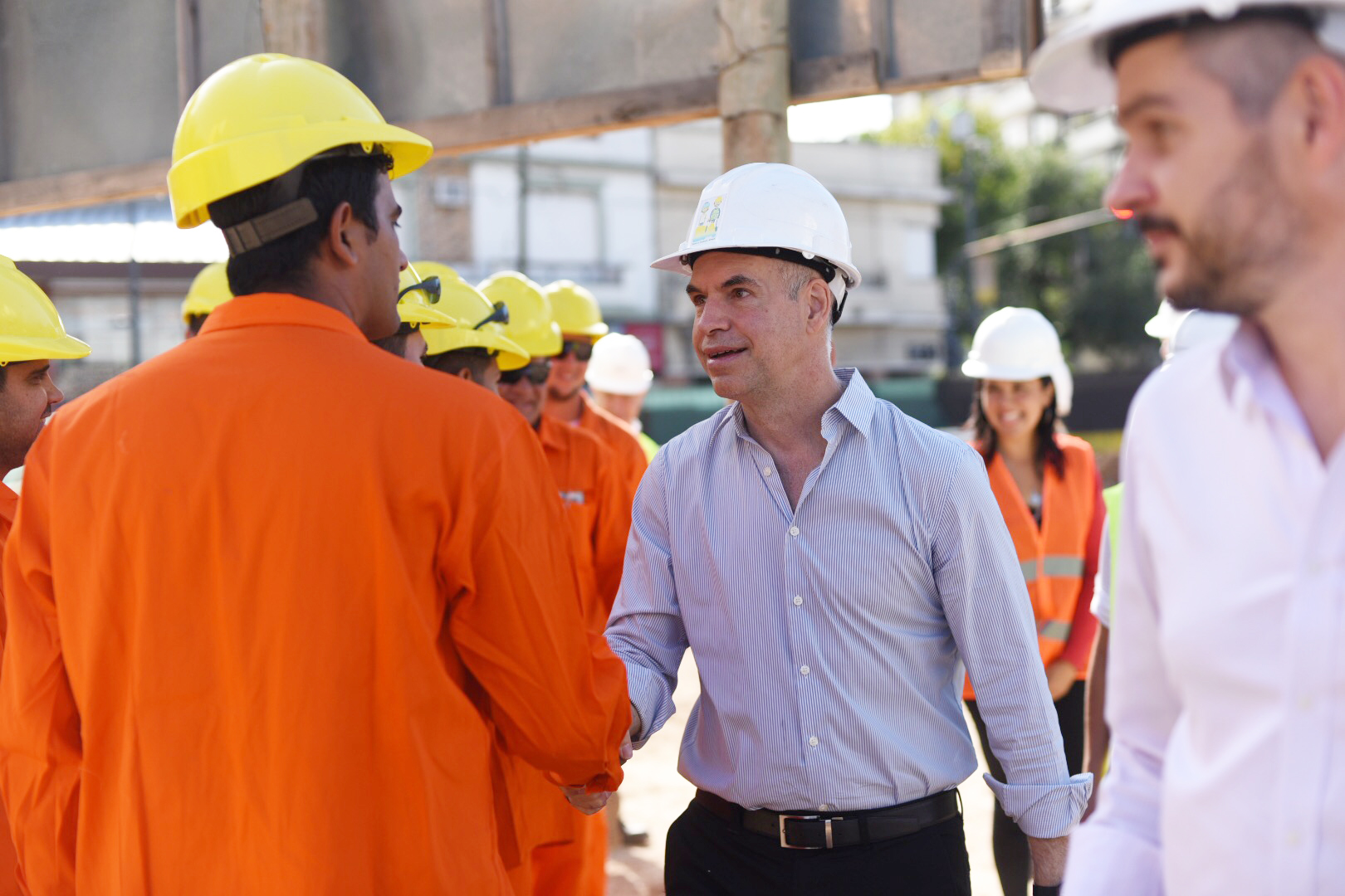 Rodríguez Larreta y Peña recorrieron las obras del Paso Bajo Nivel Balbín