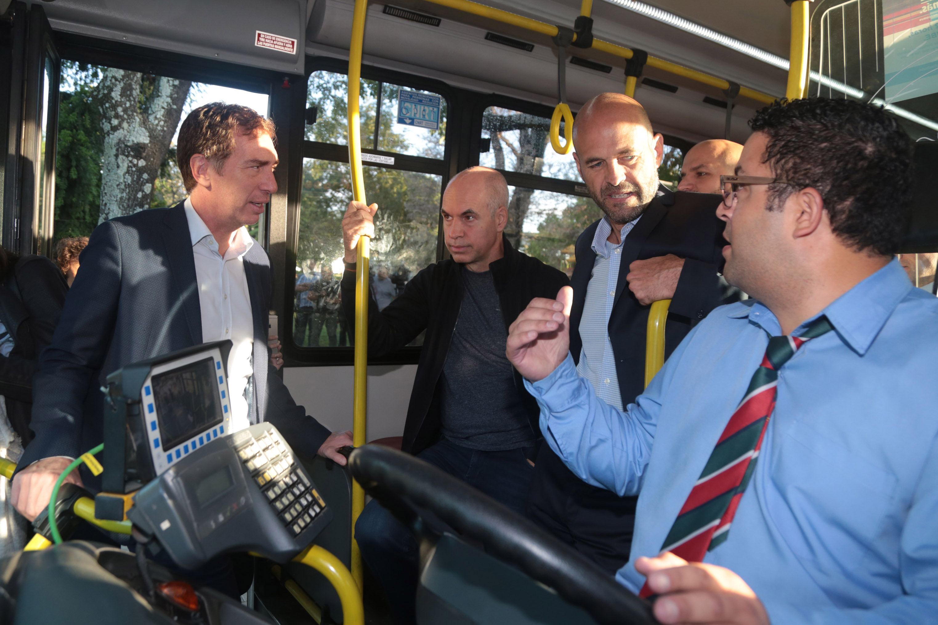 Rodríguez Larreta y Dietrich presentaron cámaras de seguridad y el Sistema Predictivo para colectivos