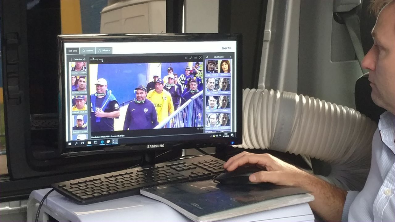 Operativo de Seguridad en el partido Boca-Unión