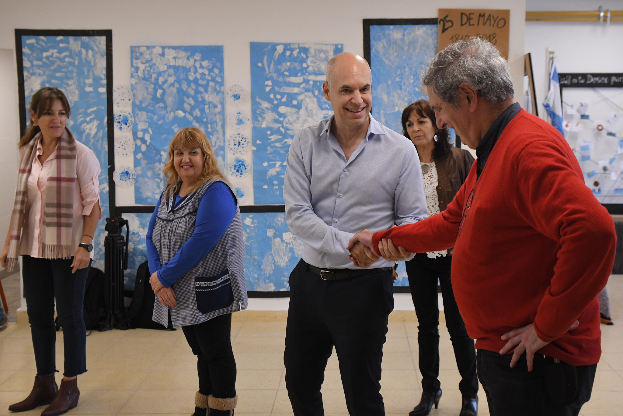 Horacio Rodríguez Larreta recorrió un nuevo Jardín de Infantes en el barrio de Balvanera 