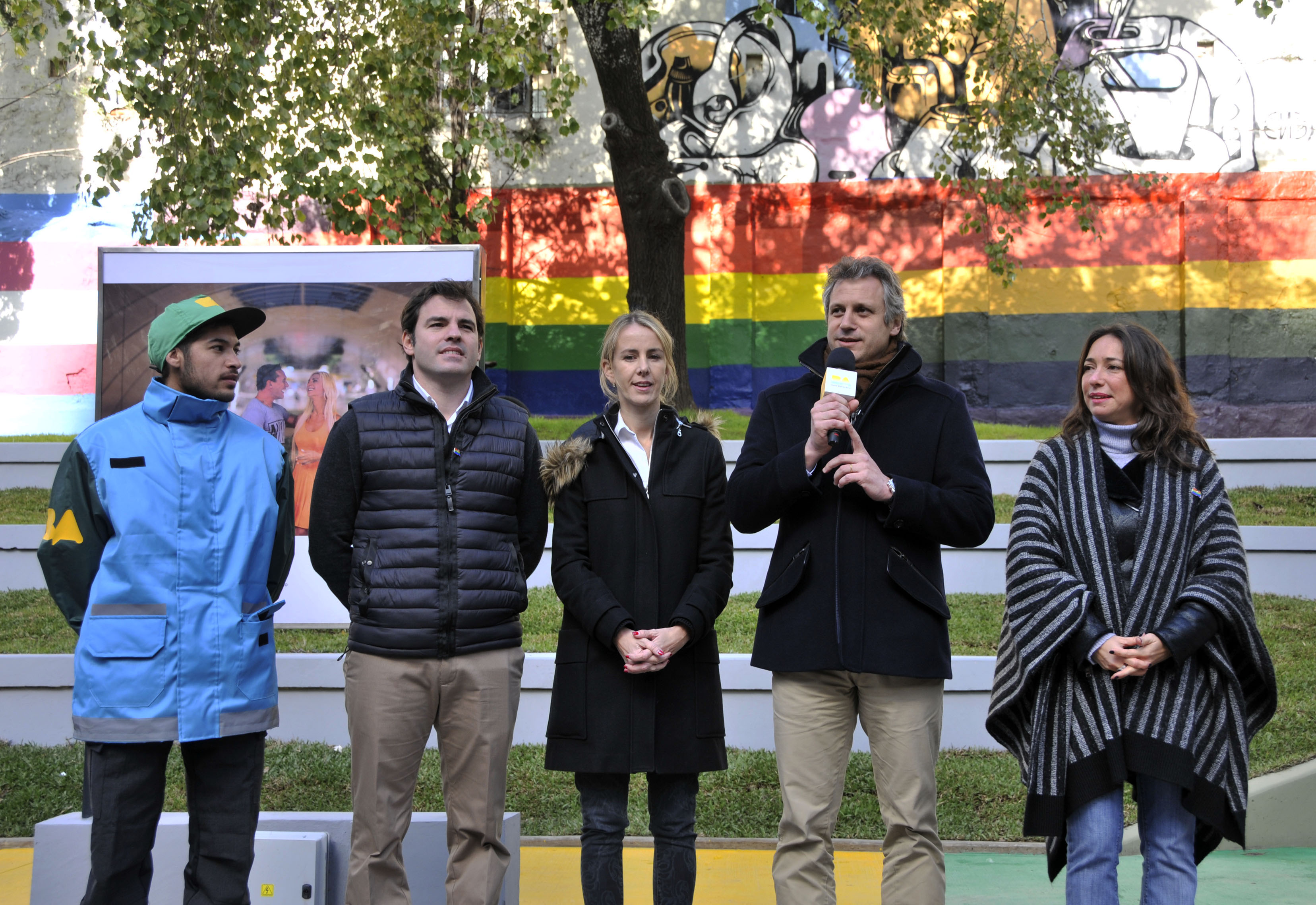 Presentaron las obras de renovación de la plaza Roberto Arlt