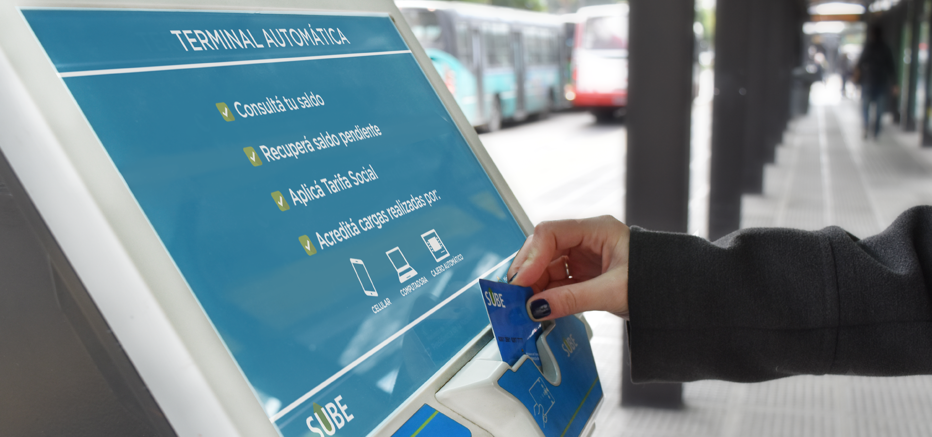 Ahora también podés cargar tu SUBE en las estaciones de Metrobus
