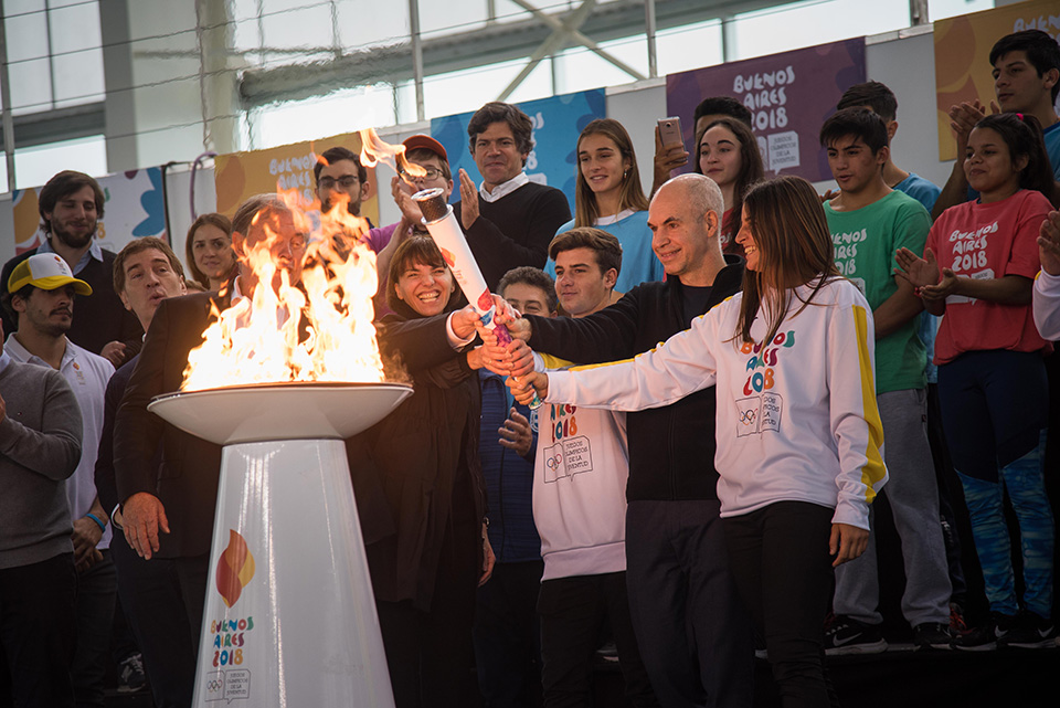 La Antorcha de los Juegos Olímpicos de la Juventud ya está en la Ciudad