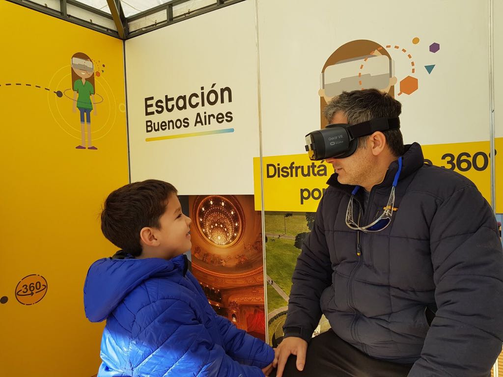 Estación Buenos Aires junto a la Llama Olímpica de la Juventud