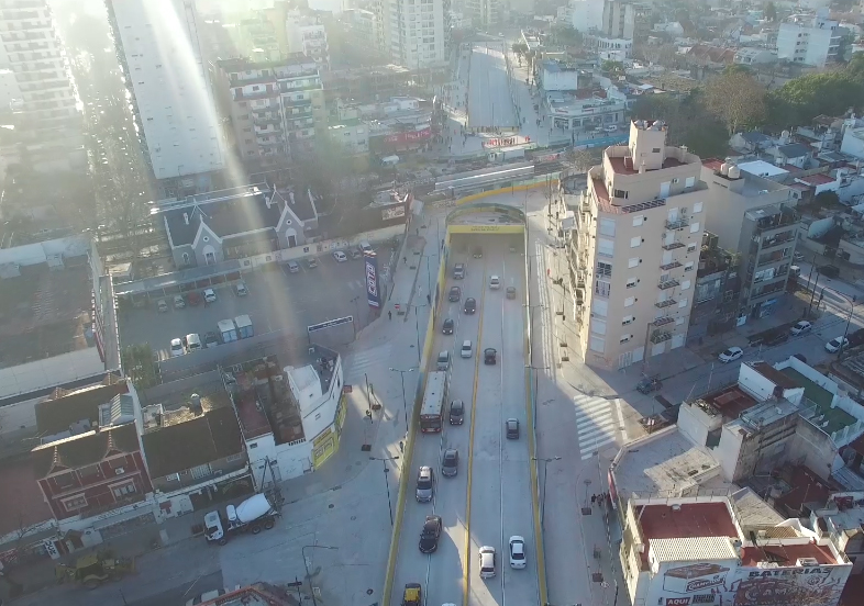 El Paso Bajo Nivel Balbín, desde un drone