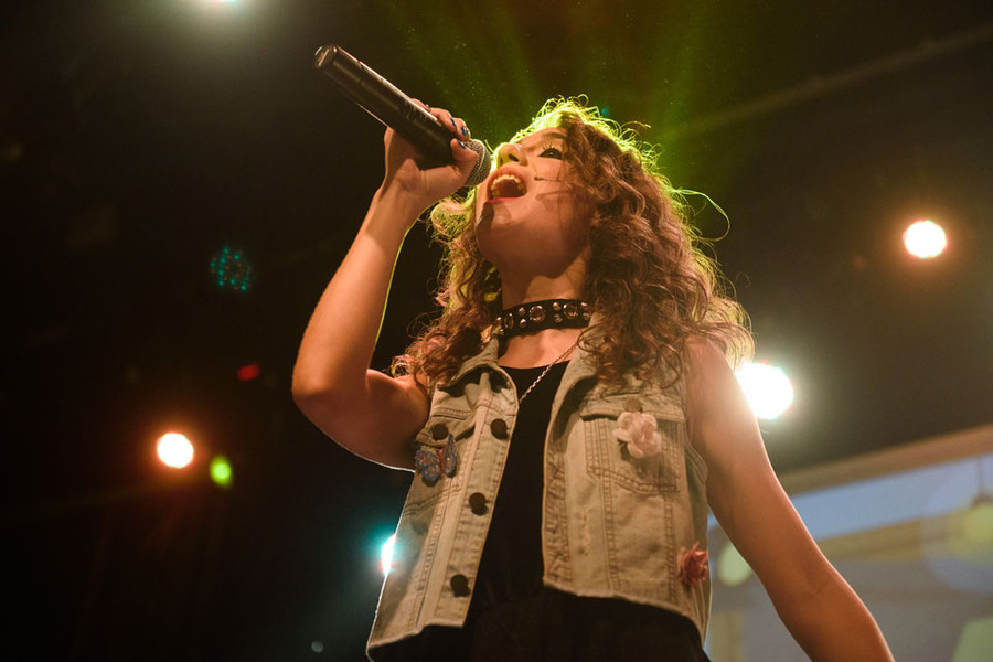 Daniela Herrero en “modo rock”