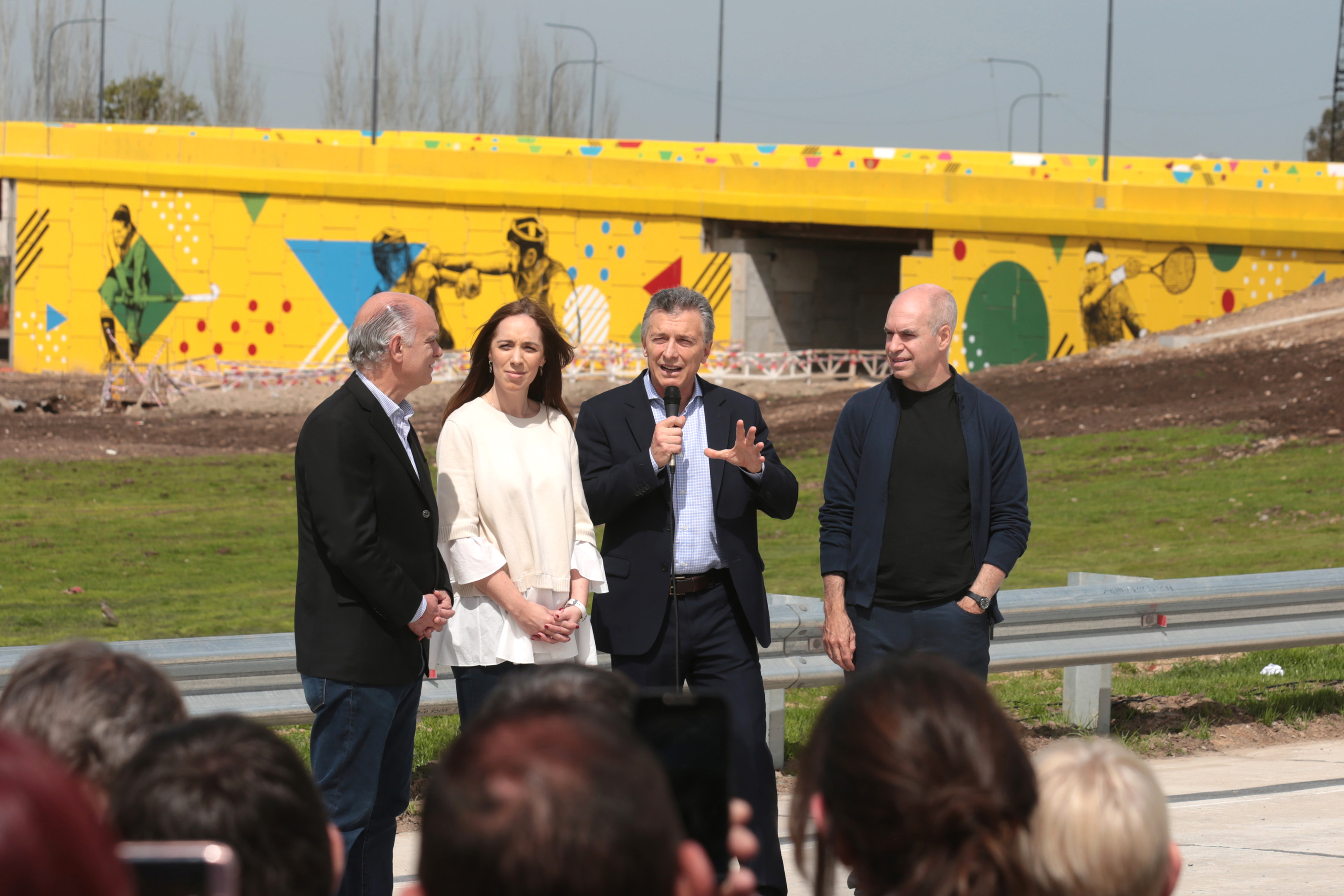 Macri, Rodríguez Larreta y Vidal inauguraron el Puente Olímpico Ribera Sur, que beneficiará a más de 300.000 vecinos