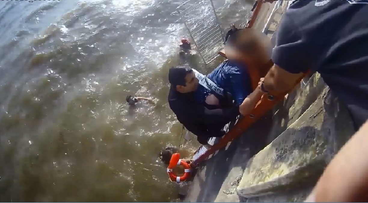 Salvamento en la Costanera