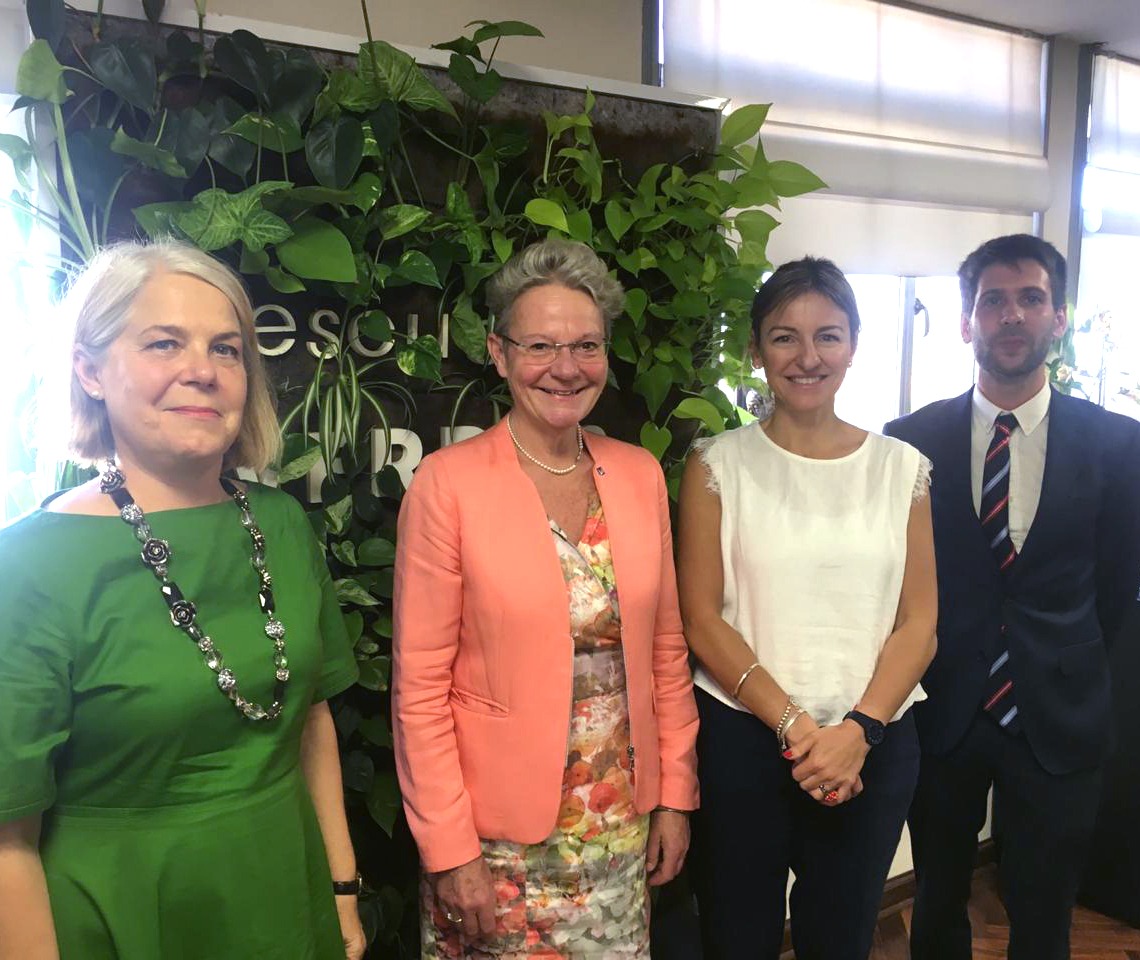 La Ministra de Educación e Innovación mantuvo una reunión con la Embajadora de Suecia y la Directora General del Consejo Sueco para la Enseñanza Superior