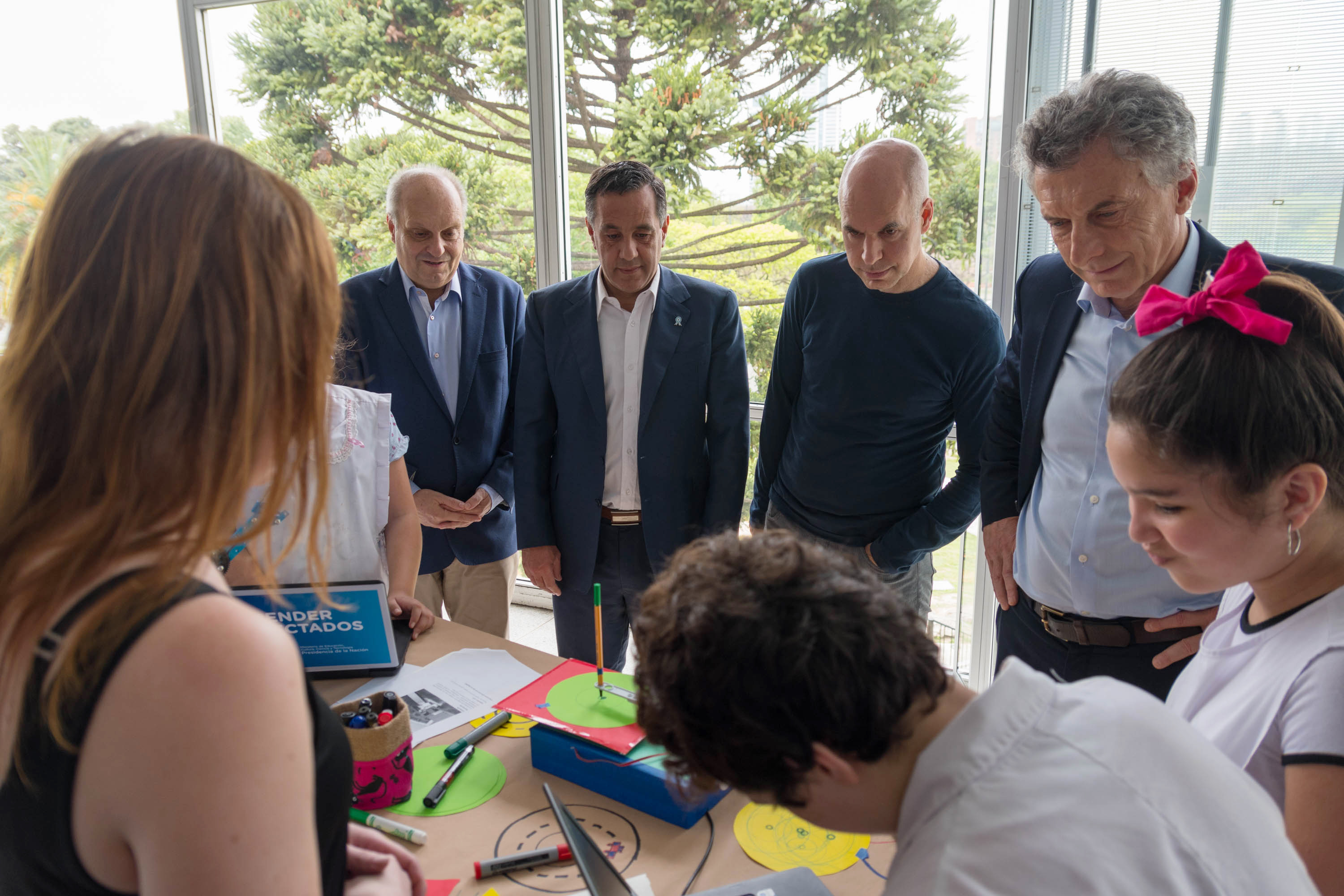 Macri, Rodríguez Larreta y Finocchiaro presentaron el Plan Nacional "Aprender Matemática"