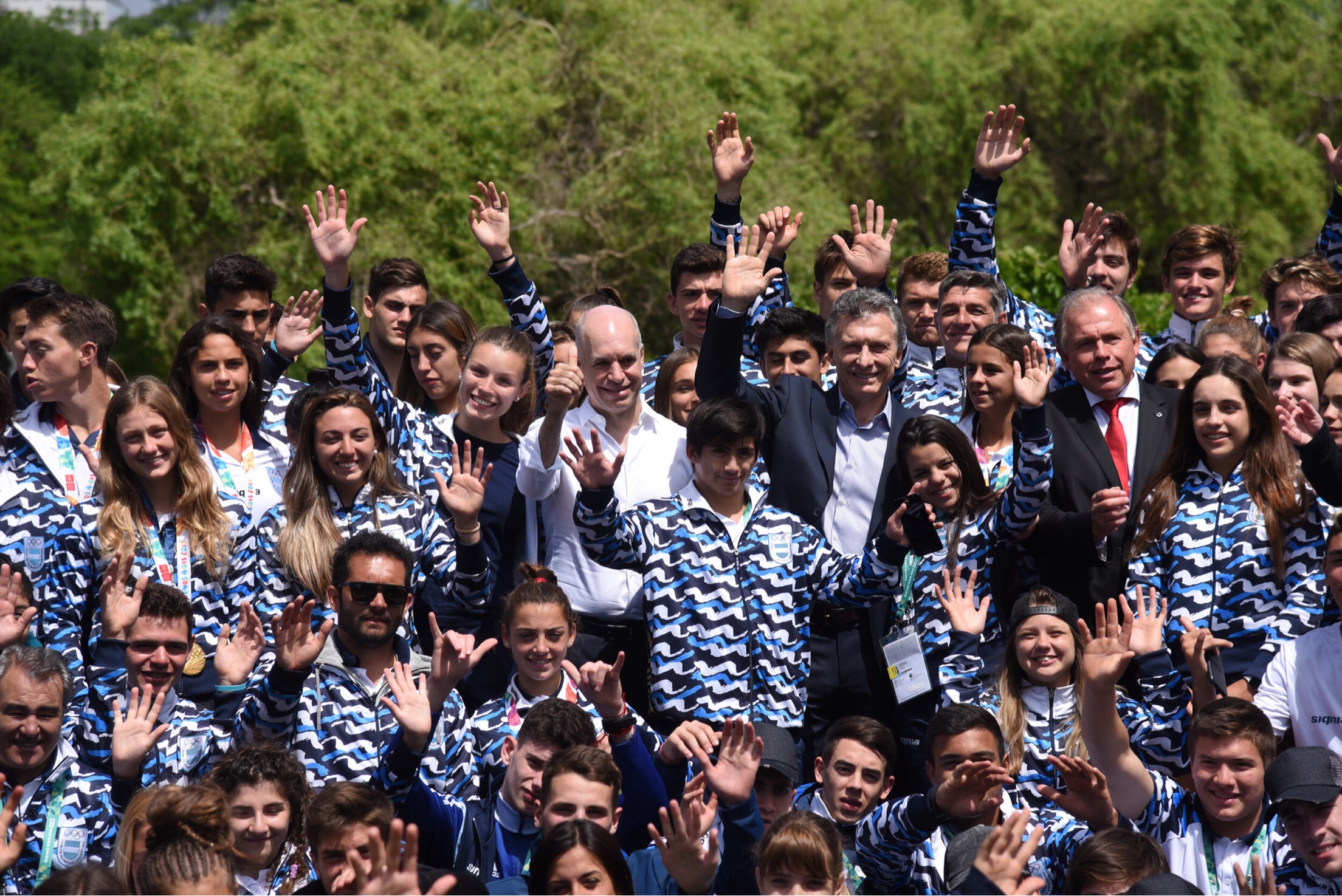 Mauricio Macri y Horacio Rodríguez Larreta felicitaron a los atletas que participaron de los Juegos Olímpicos de la Juventud