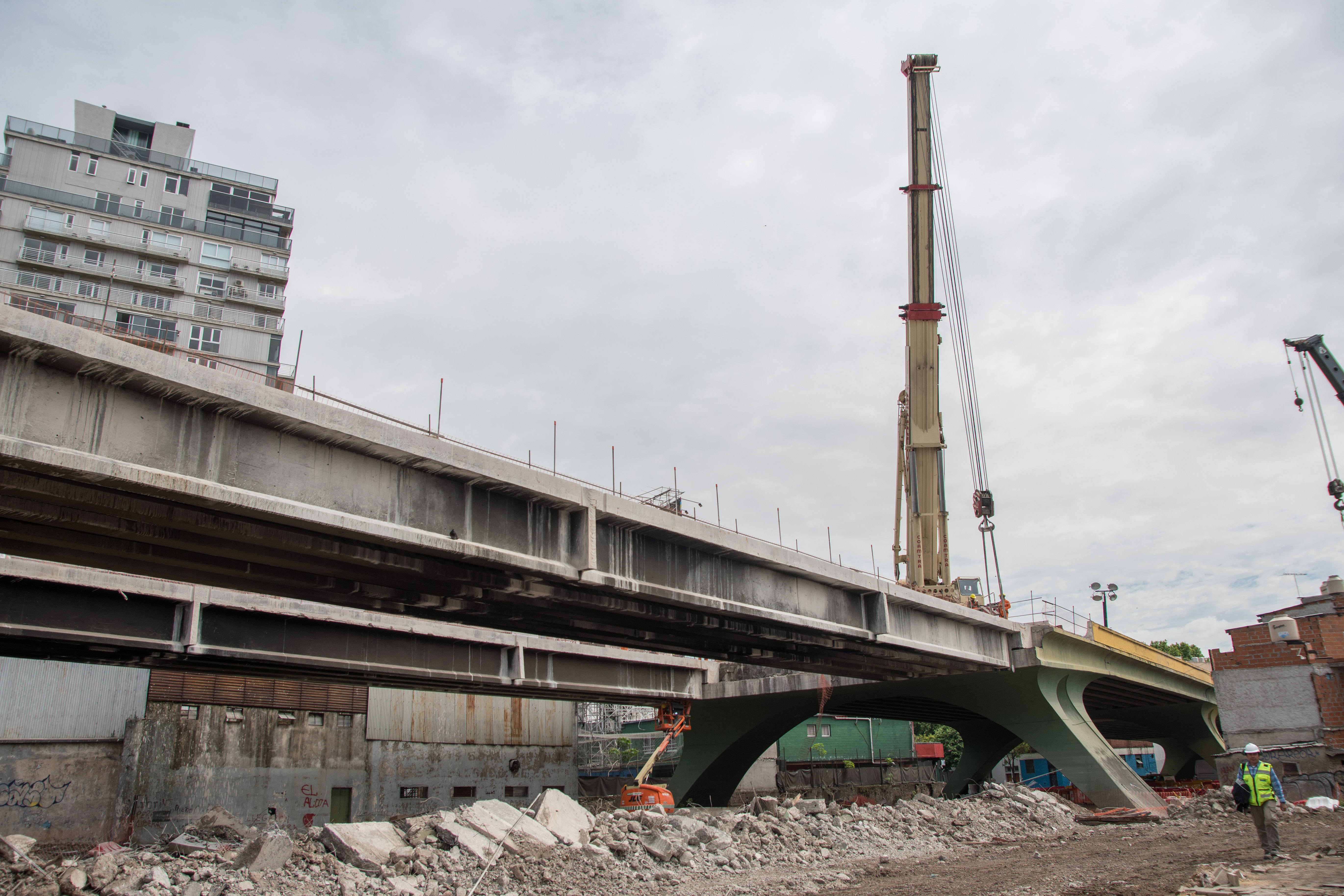 Con el desmonte del puente Juan B. Justo se eliminarán 11 barreras y se abrirán 9 calles