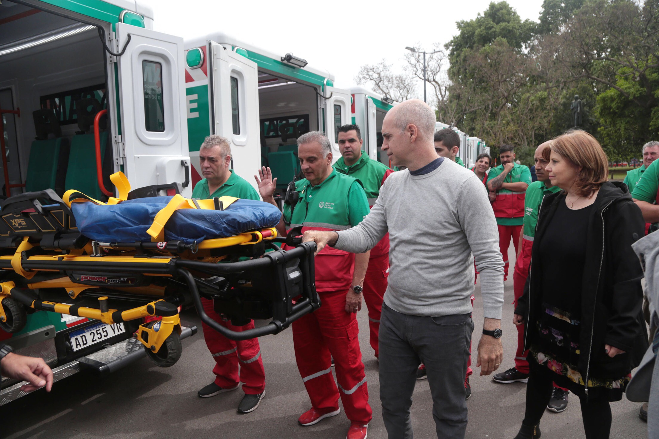 Rodríguez Larreta presentó 15 nuevas ambulancias para el SAME, equipadas con la última tecnología