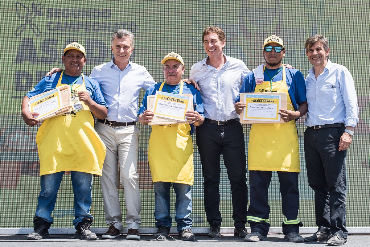 Los trabajadores de la Línea E ganaron el segundo Campeonato de Asado de Obra