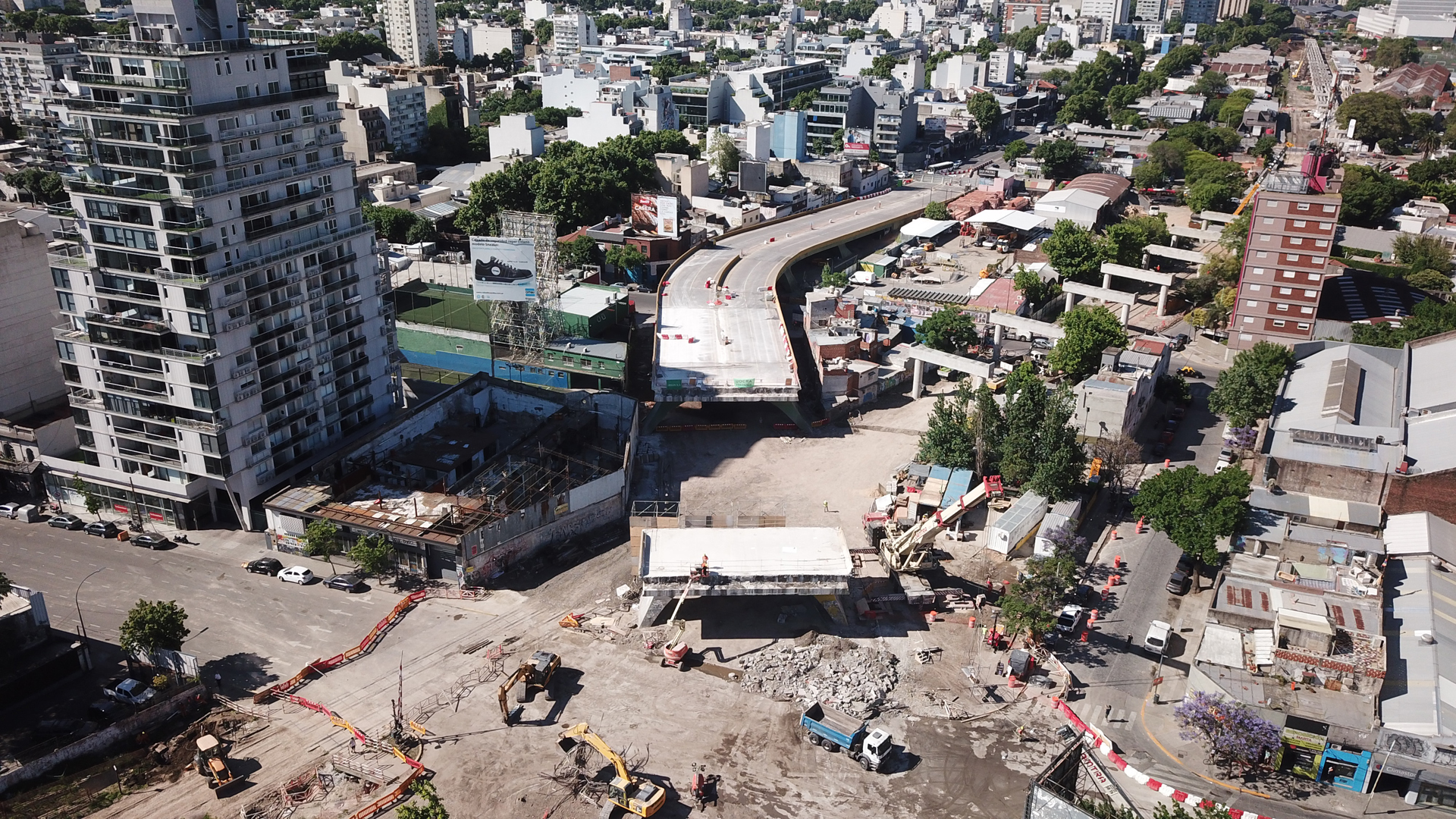 Paso a paso, así se desmontó el puente