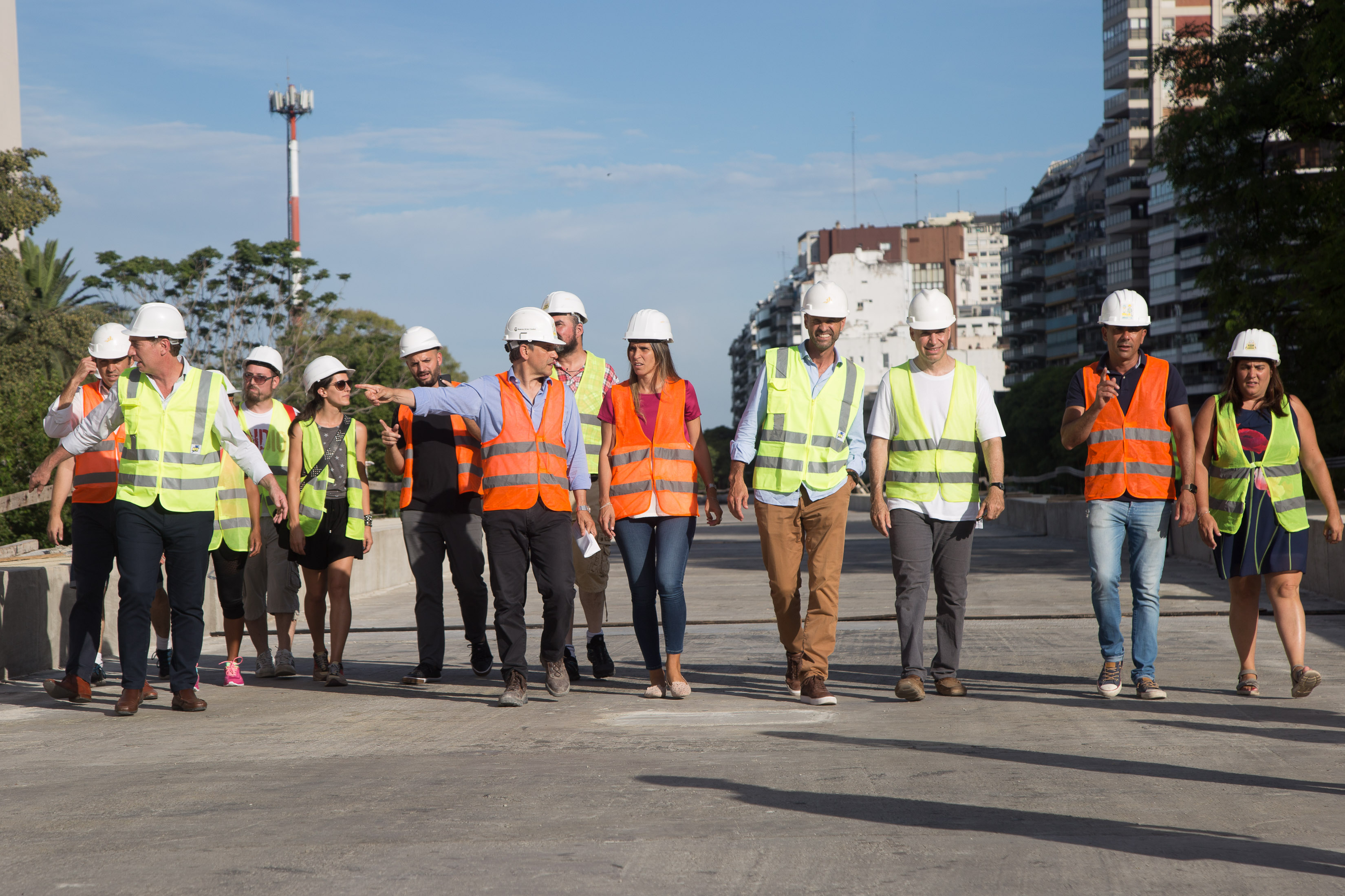 Rodríguez Larreta y Dietrich recorrieron la estructura del Viaducto Mitre