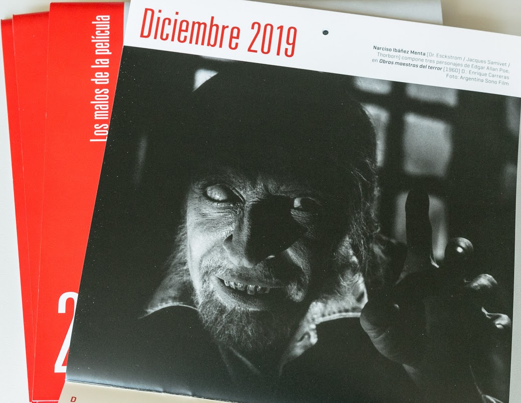 Calendario 2019: Los malos de la película