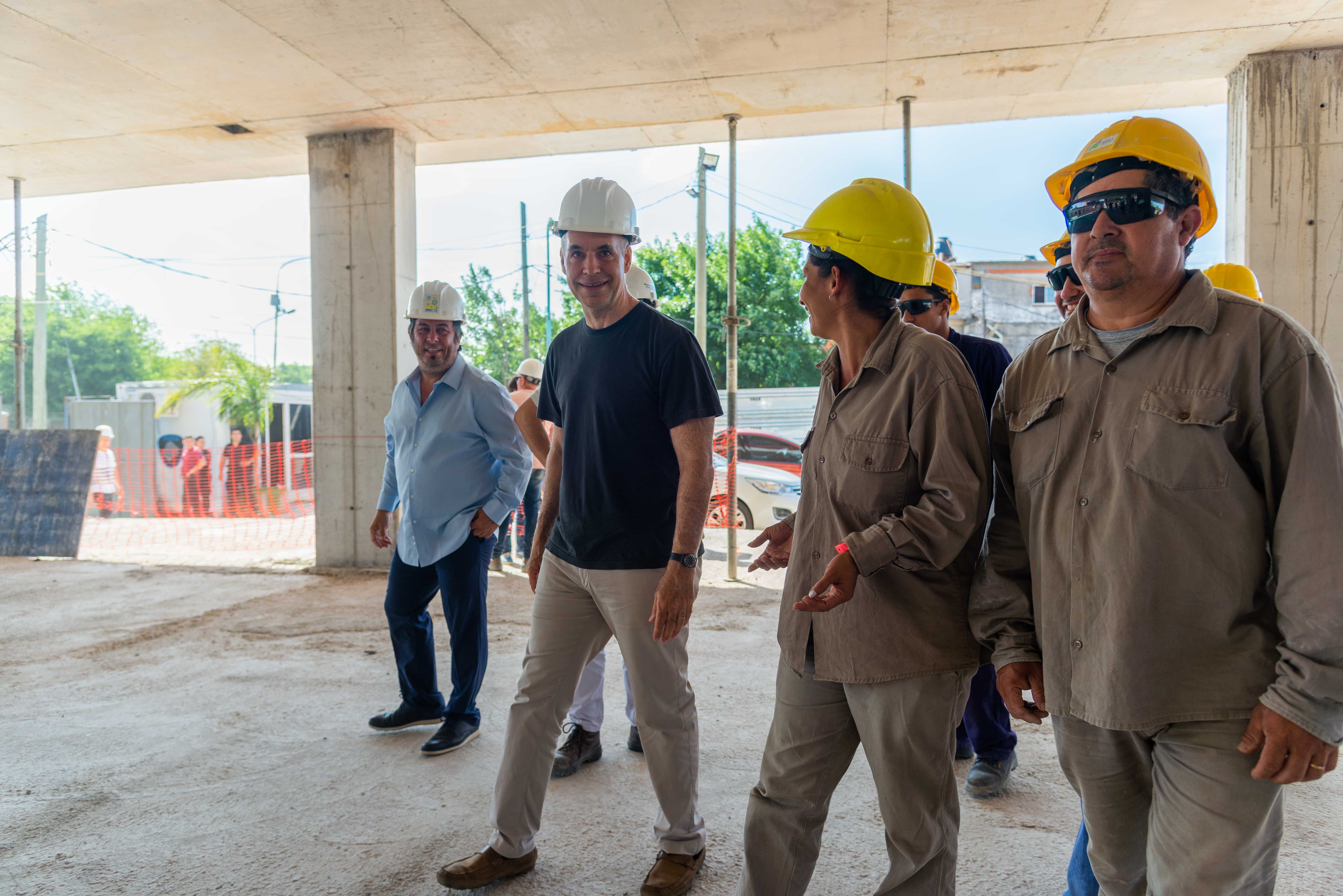 Horacio Rodríguez Larreta recorrió la obra del futuro Ministerio de Desarrollo Humano y Hábitat