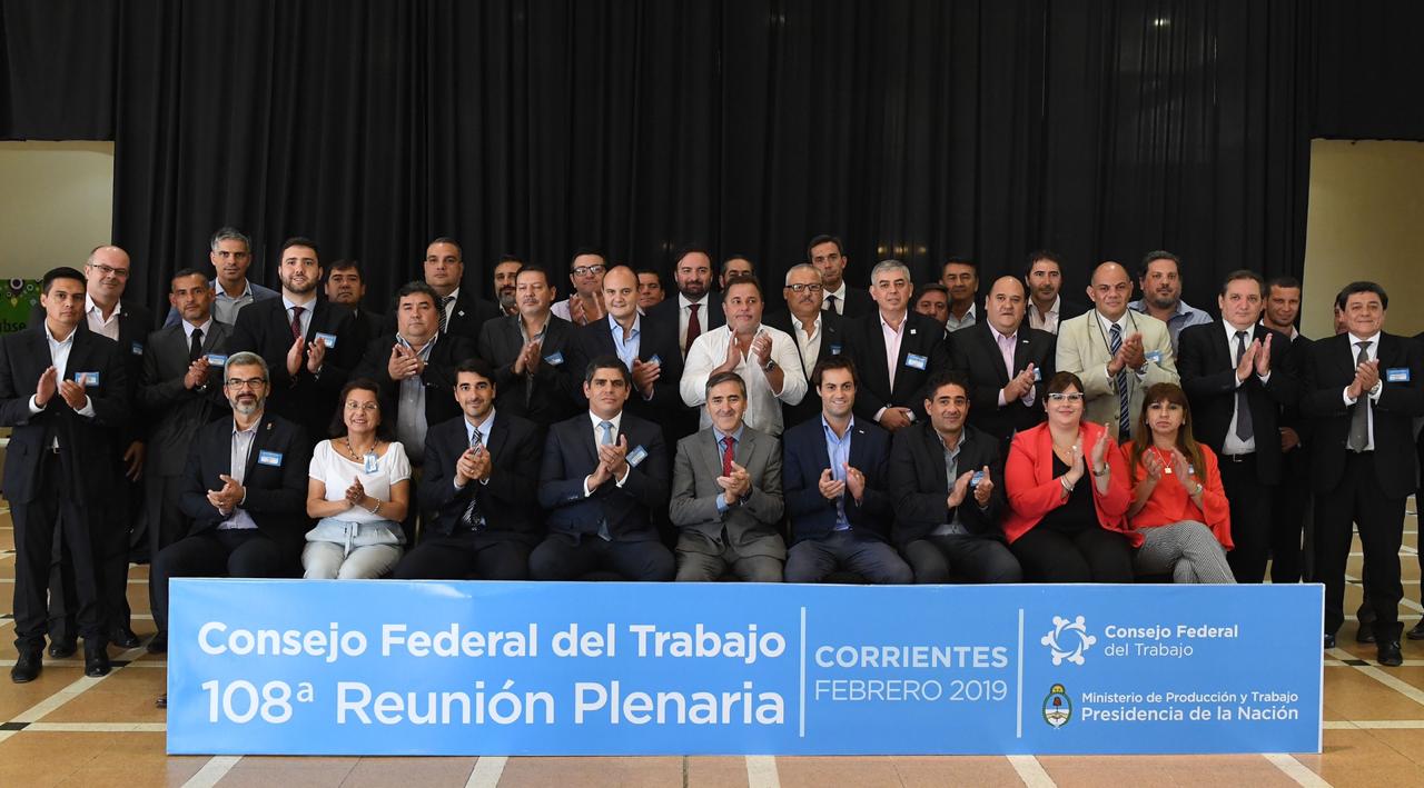 108º reunión plenaria del Consejo Federal del Trabajo en Corrientes