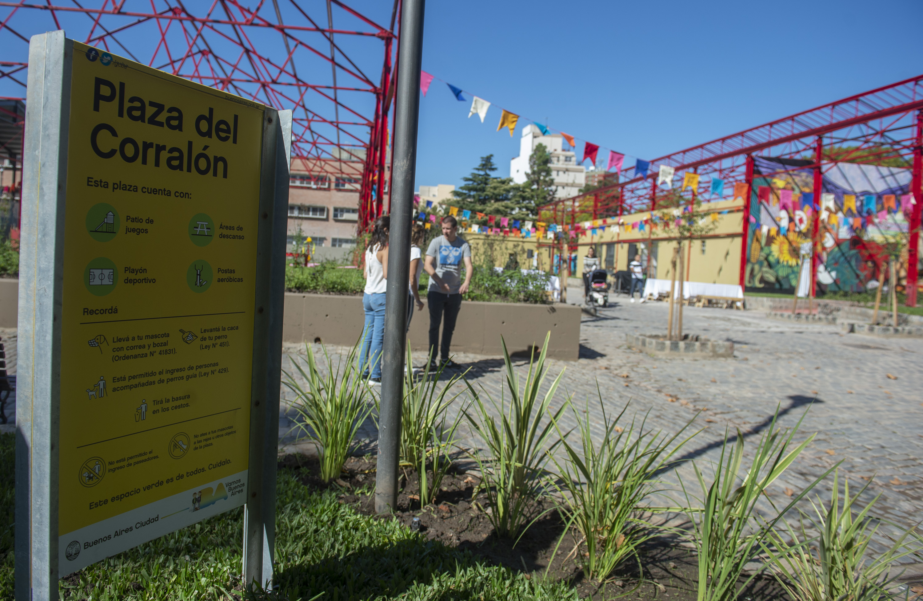 Un nuevo espacio verde en el Corralón de Floresta
