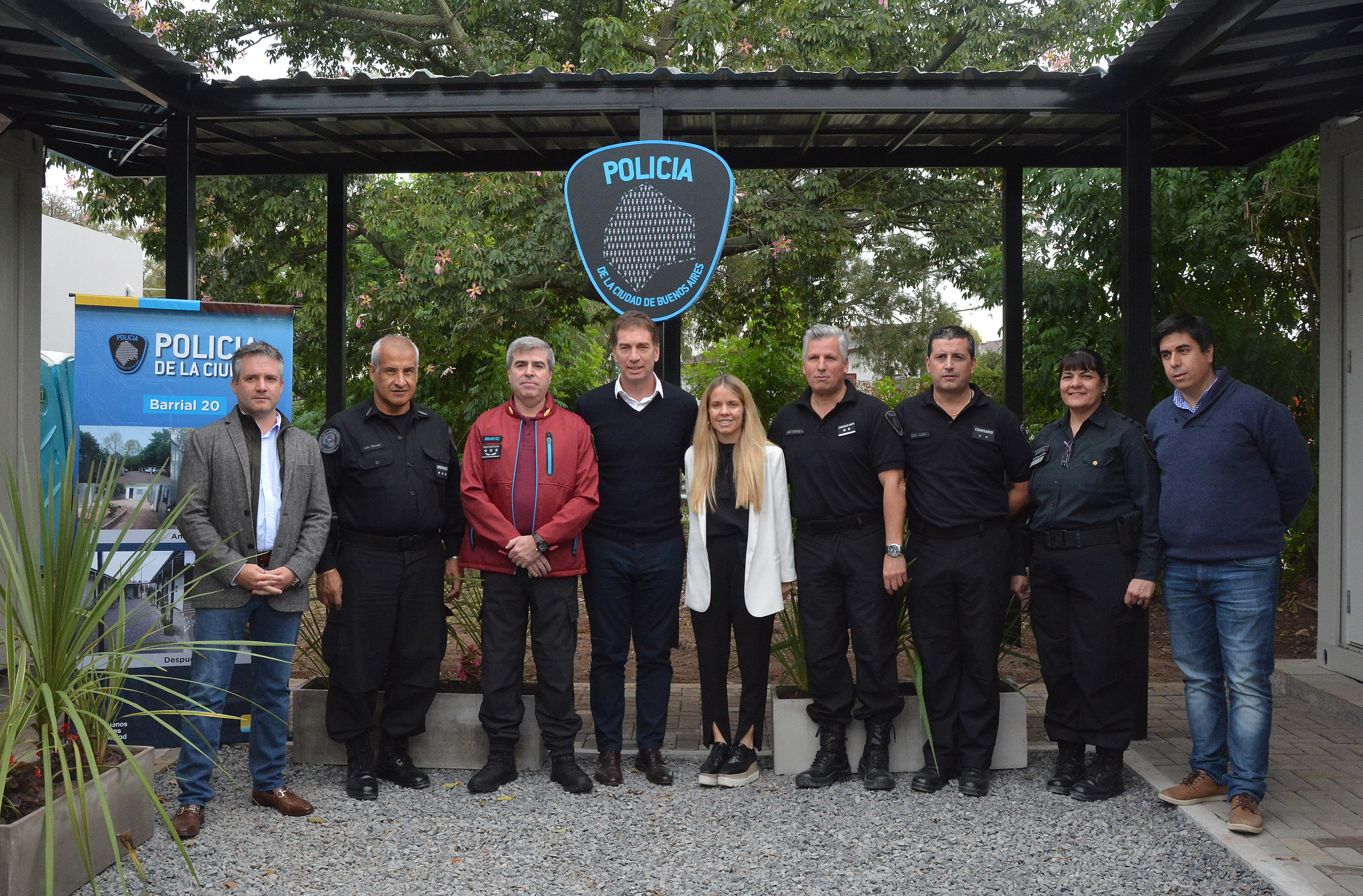 Diego Santilli y Marcelo D'Alessandro inauguraron el nuevo Destacamento Barrial 20 en Villa Lugano