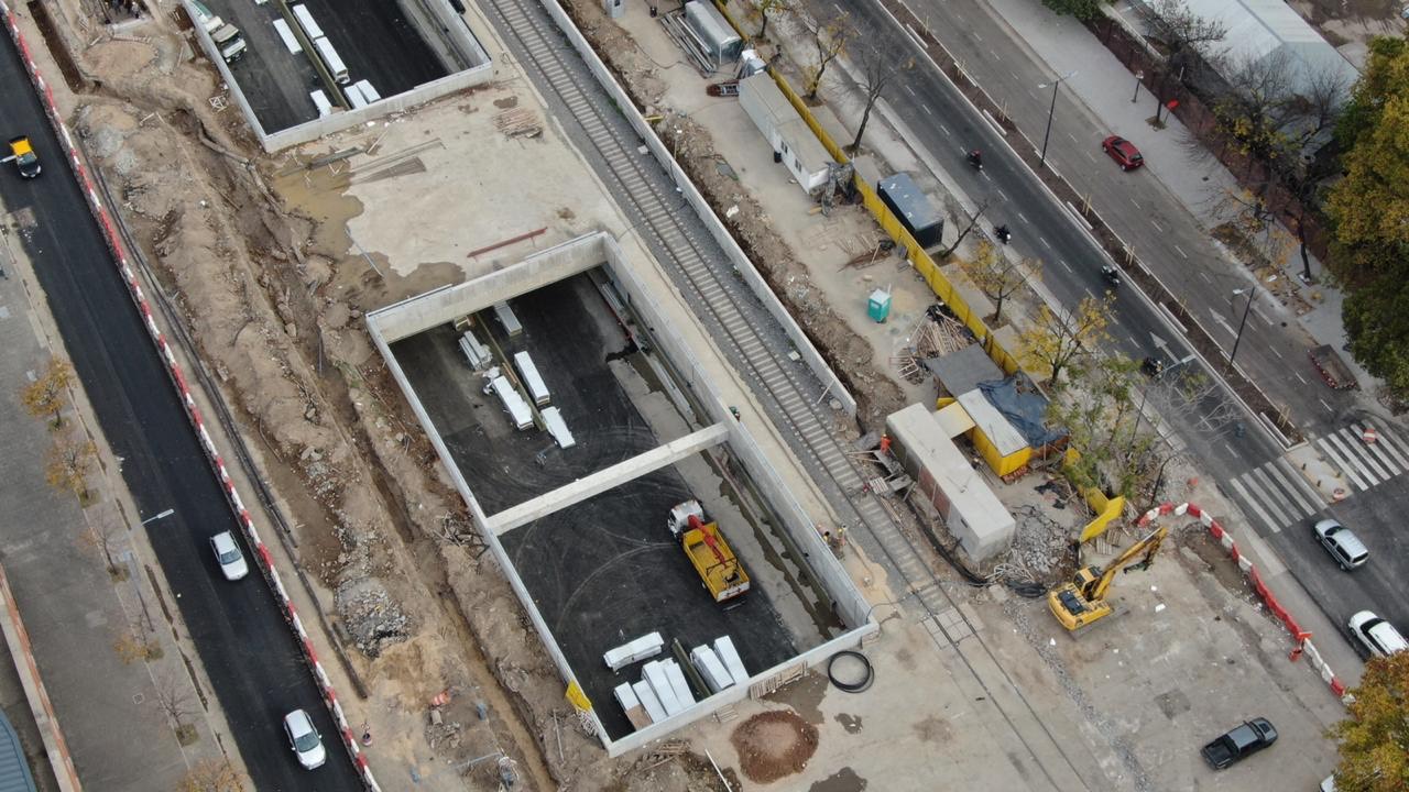 La Ciudad realizó la primera prueba con camiones en el Paseo del Bajo 