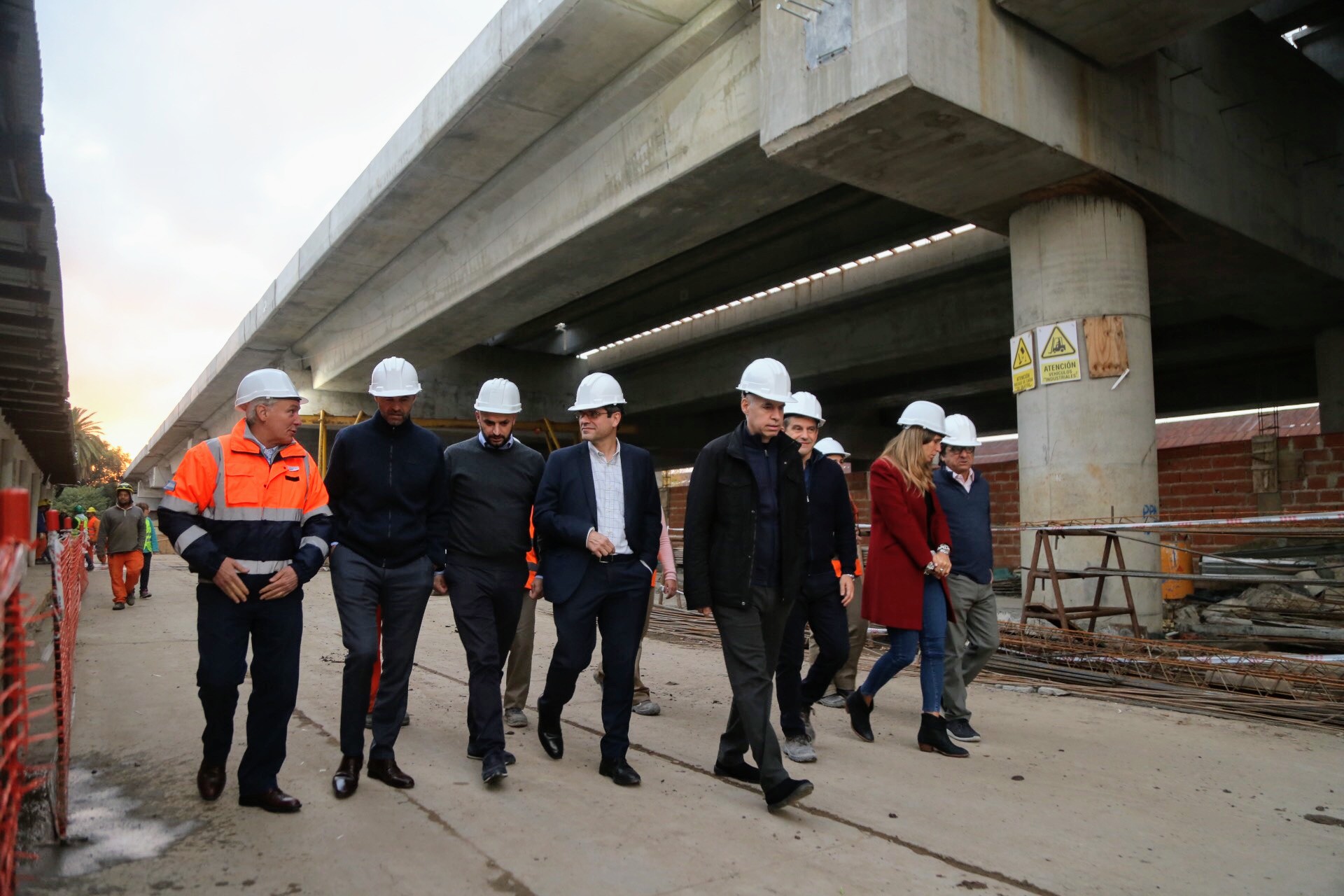 Viaducto San Martín: Rodríguez Larreta y Dietrich recorrieron las obras de la estación elevada La Paternal