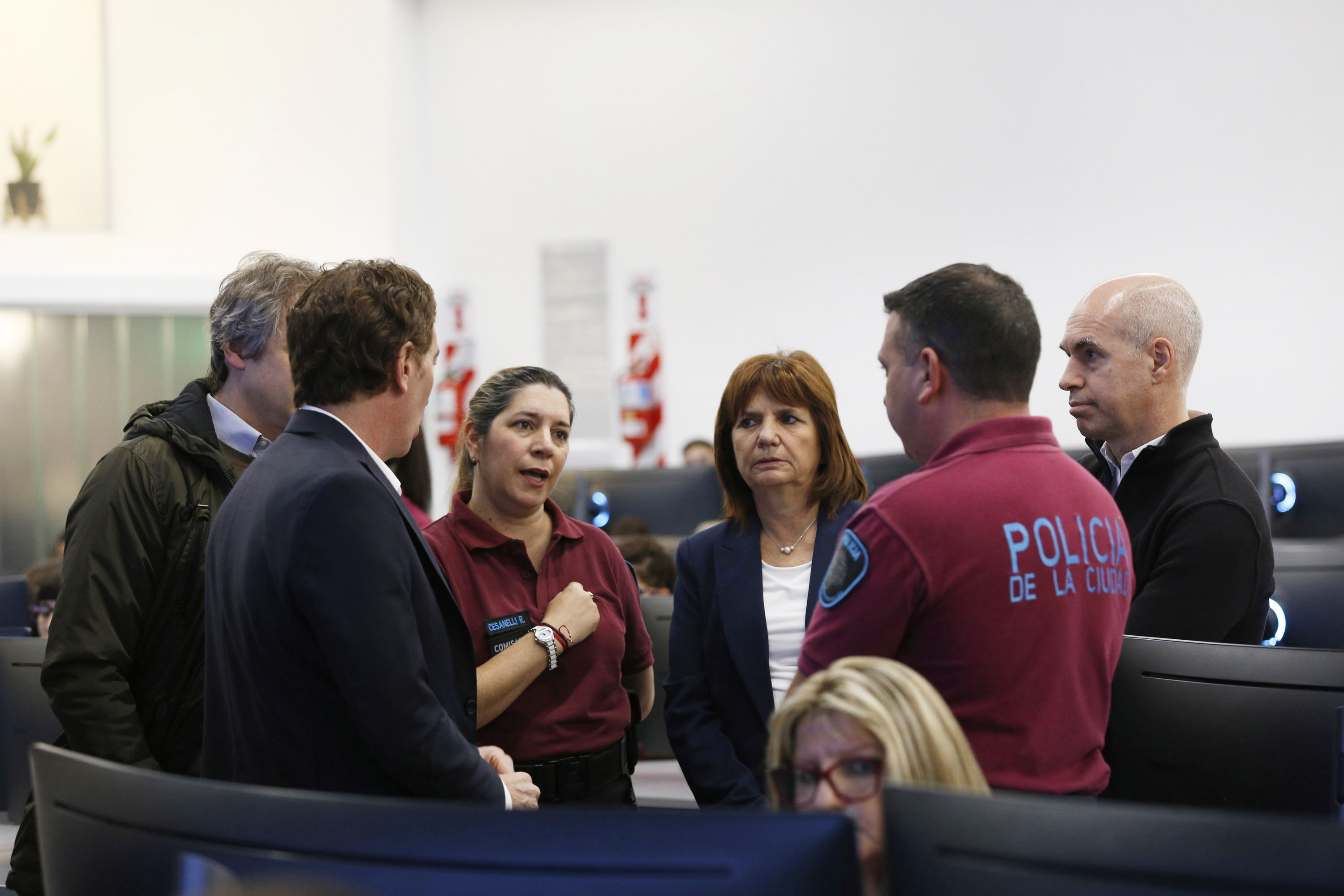 Rodríguez Larreta, Bullrich y Santilli inauguraron el Centro de Monitoreo Urbano