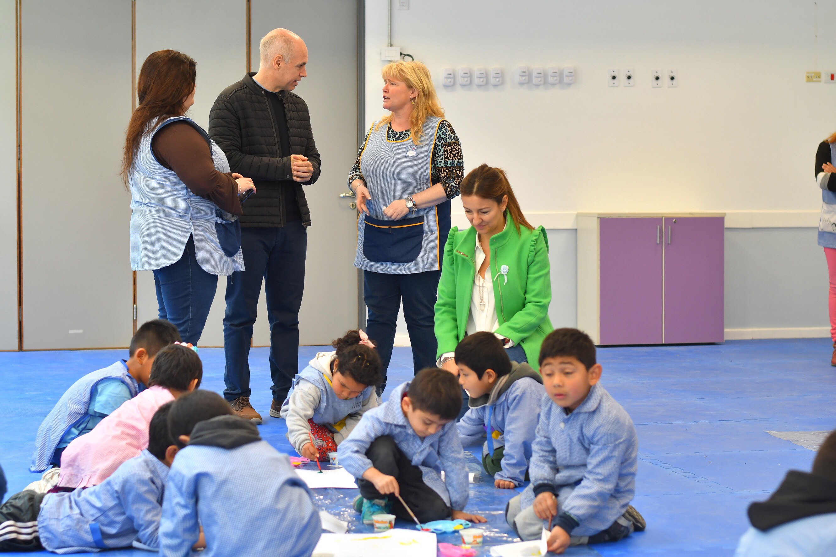 Rodríguez Larreta recorrió las obras del Polo Educativo Mugica