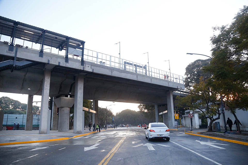 Rodríguez Larreta abrió al tránsito la calle Olleros y son ocho las barreras eliminadas por el Viaducto Mitre 