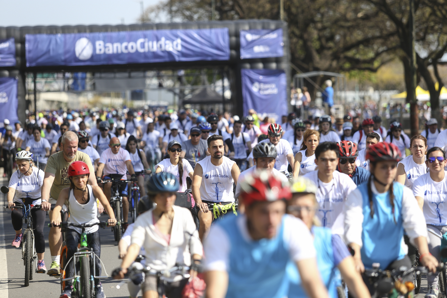 Más de 4000 ciclistas se sumaron a la Bicicleteada Familiar Banco Ciudad