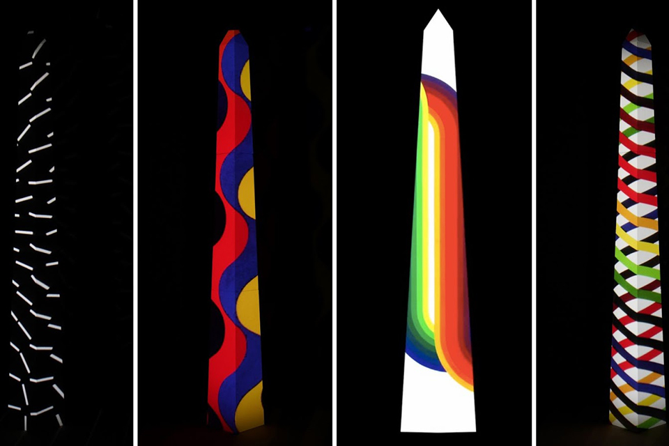 Julio Le Parc ilumina el Obelisco