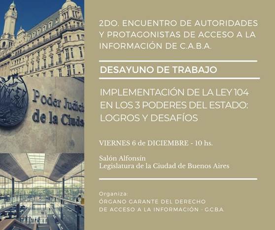 2do. Encuentro de Autoridades y Protagonistas de Acceso a la Información de la Ciudad