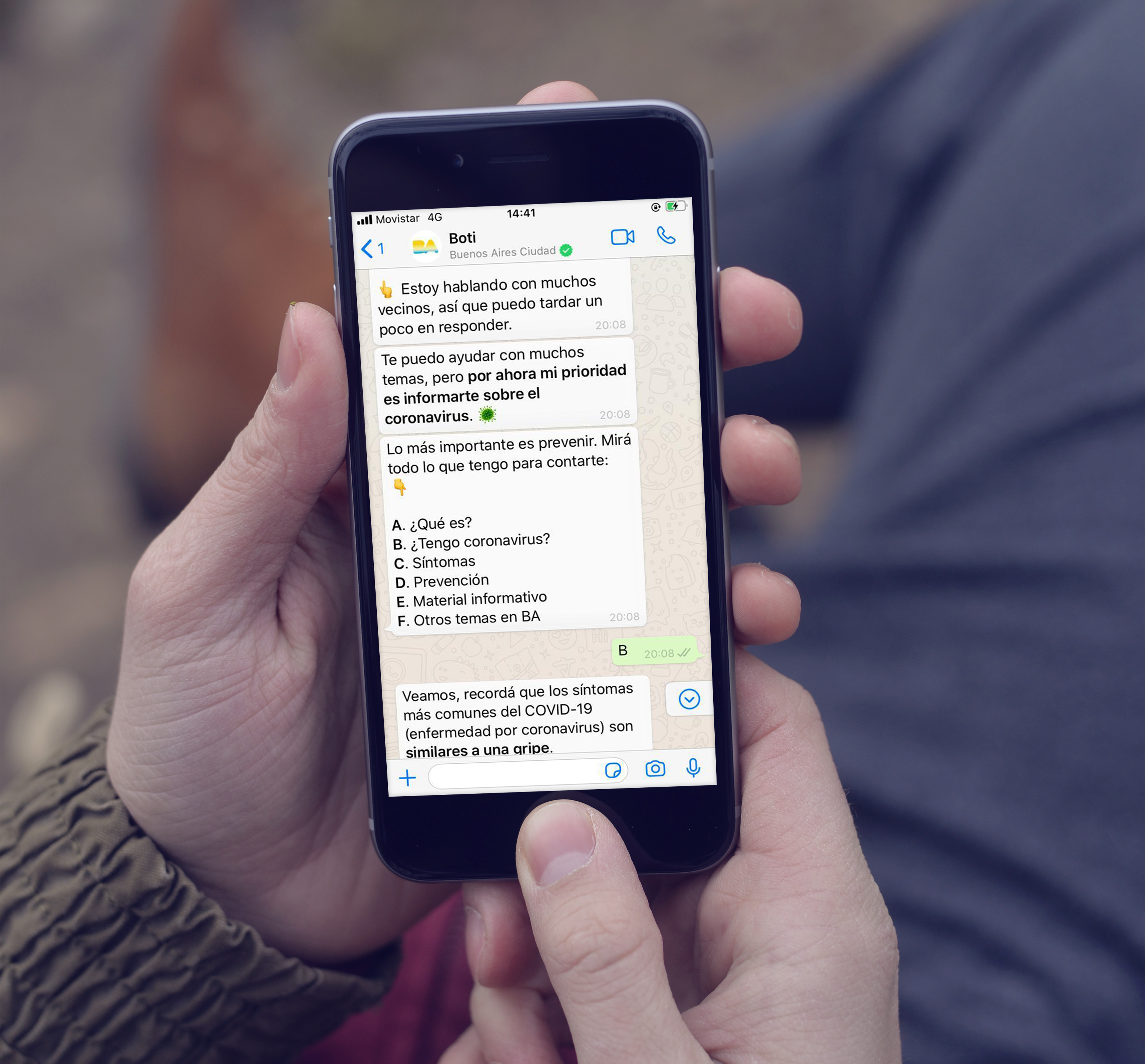 Buenos Aires integra WhatsApp a su servicio de atención por el coronavirus