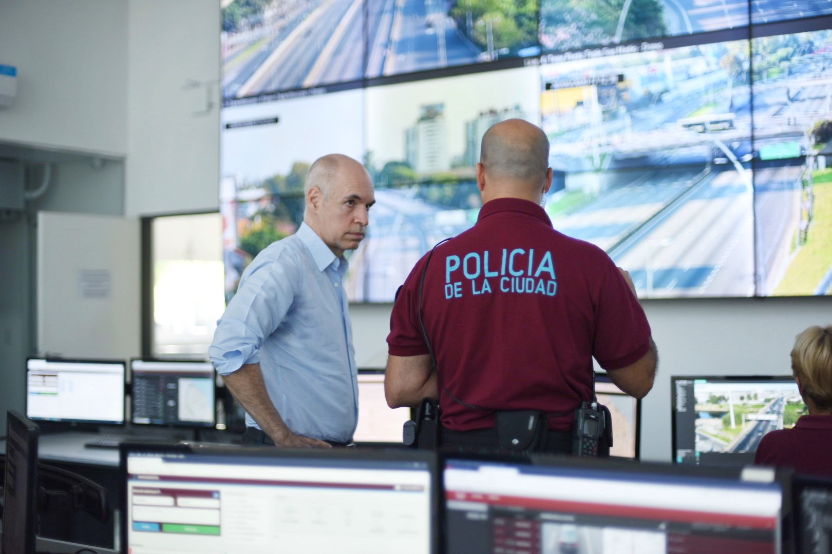 Rodríguez Larreta y Santilli supervisaron los controles vehiculares en el marco de la cuarentena