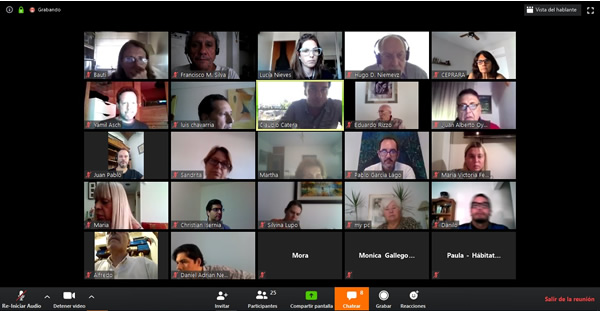 La Dimensión Física se reunió a través de videoconferencia