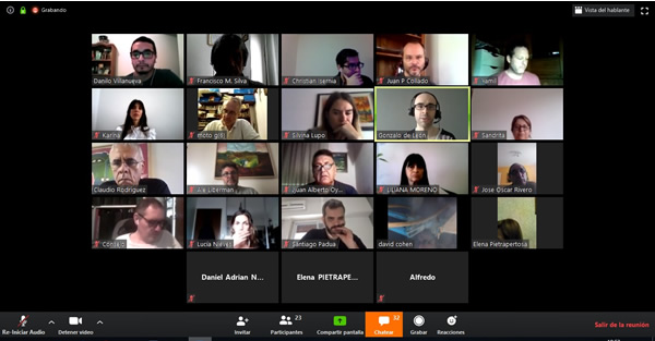 Reunión virtual de la Dimensión Económica