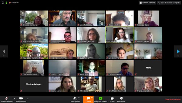 A través de la plataforma virtual, se reunió la Dimensión Física del CoPE