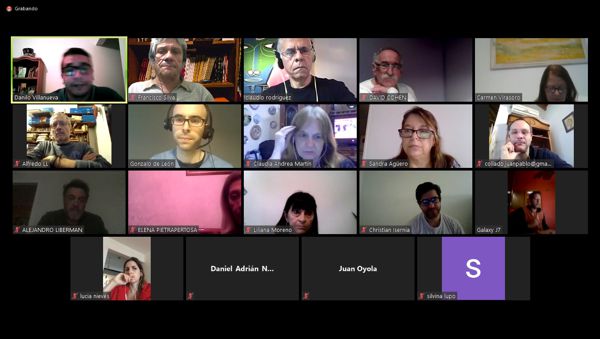 La Dimensión Económica se volvió a reunir en modo virtual