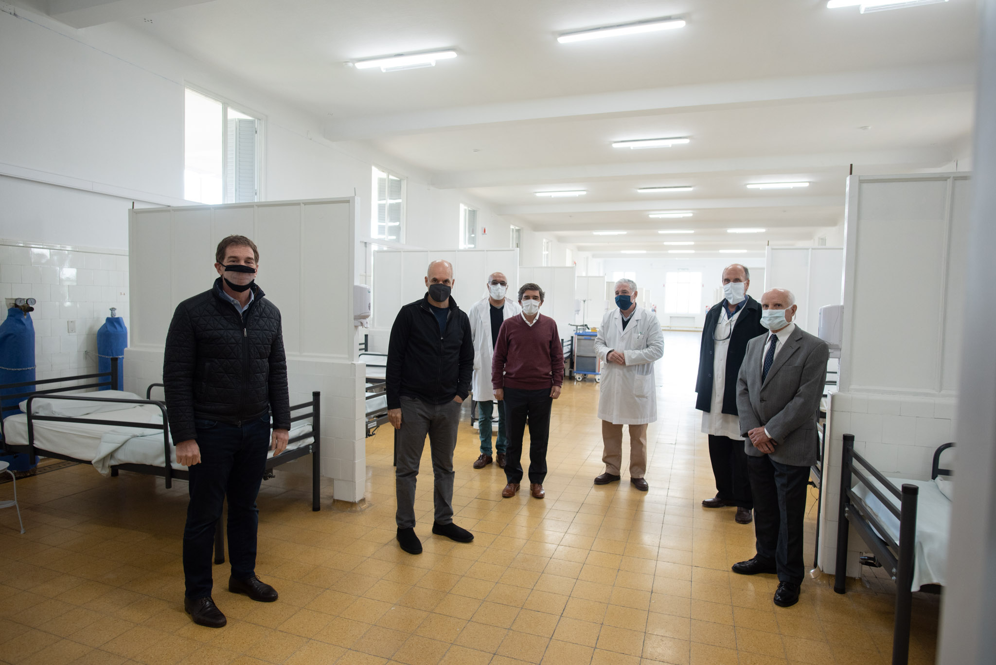 Pabellón exclusivo para pacientes de coronavirus en el Hospital Muñiz