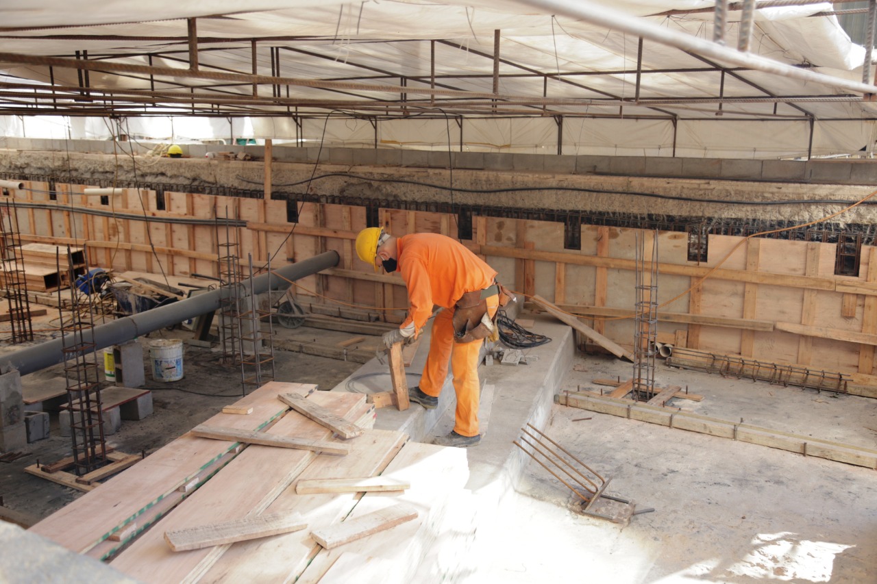 Seguimos trabajando en la estación Plaza de Mayo