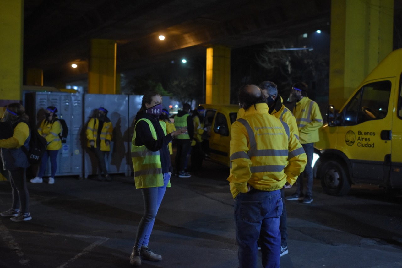 Se realizó el primer operativo frío extraordinario en la Ciudad