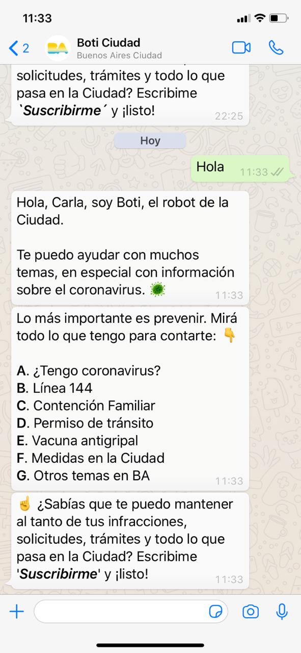 Contención familiar: en apenas una semana la Ciudad atendió más de 120 consultas a través de WhatsApp 