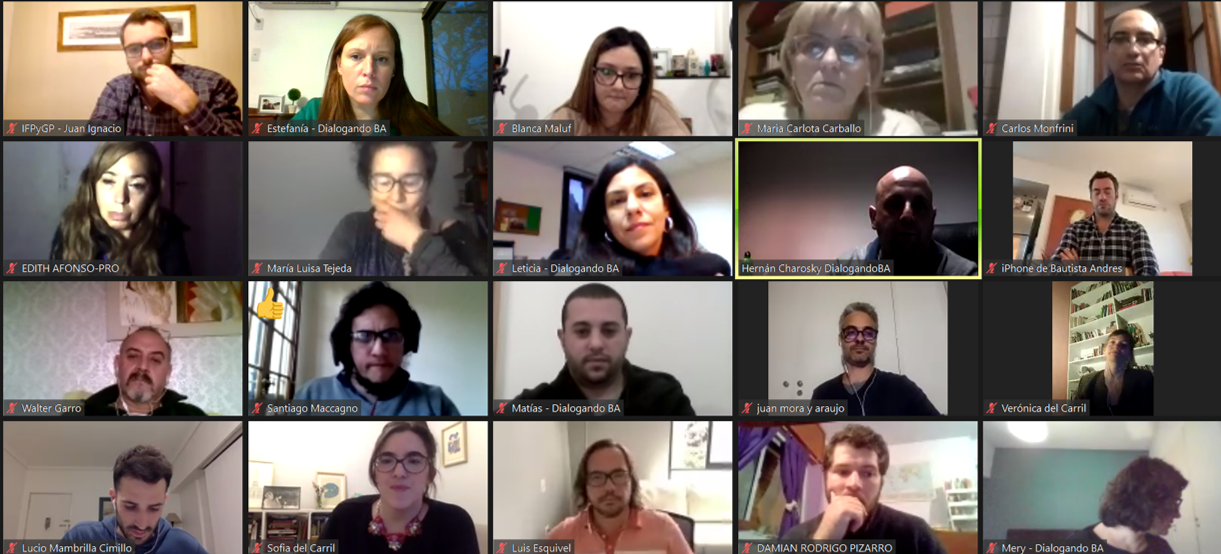 Dialogando BA llevó adelante la primera mesa de diálogo virtual