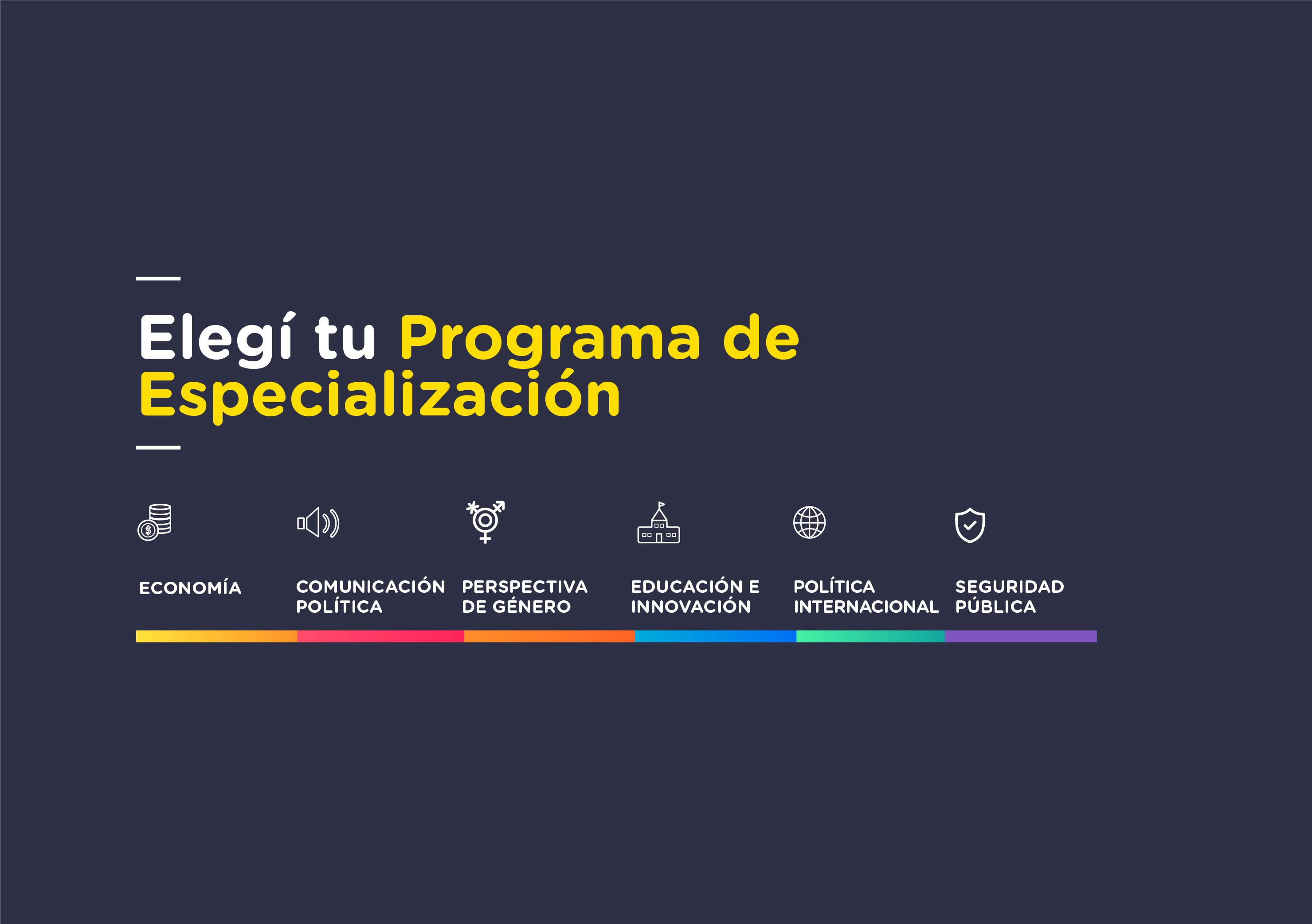 Elegí tu Programa de Especialización