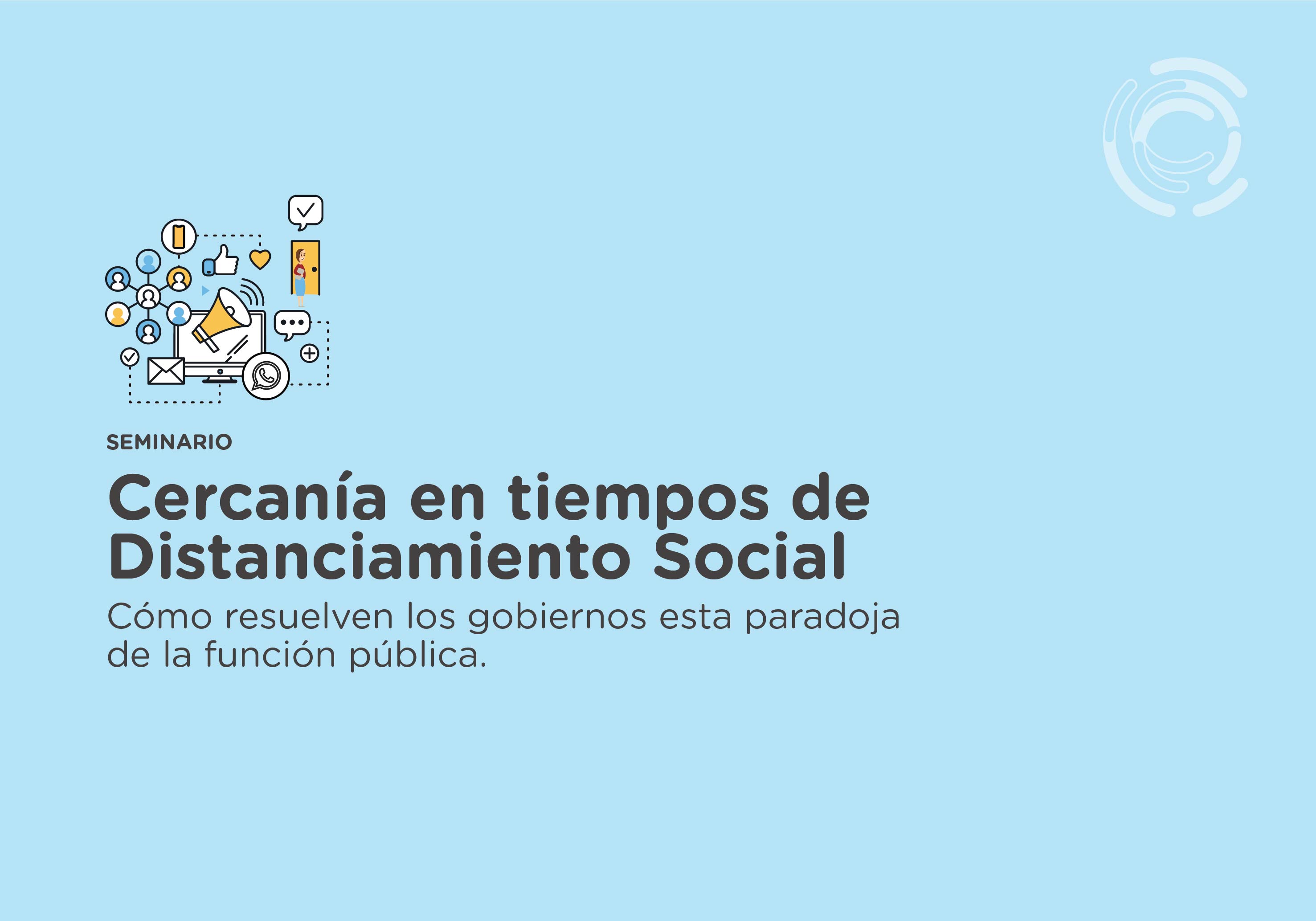 Ya podés inscribirte al  curso Cercanía en Tiempos de Distanciamiento Social 