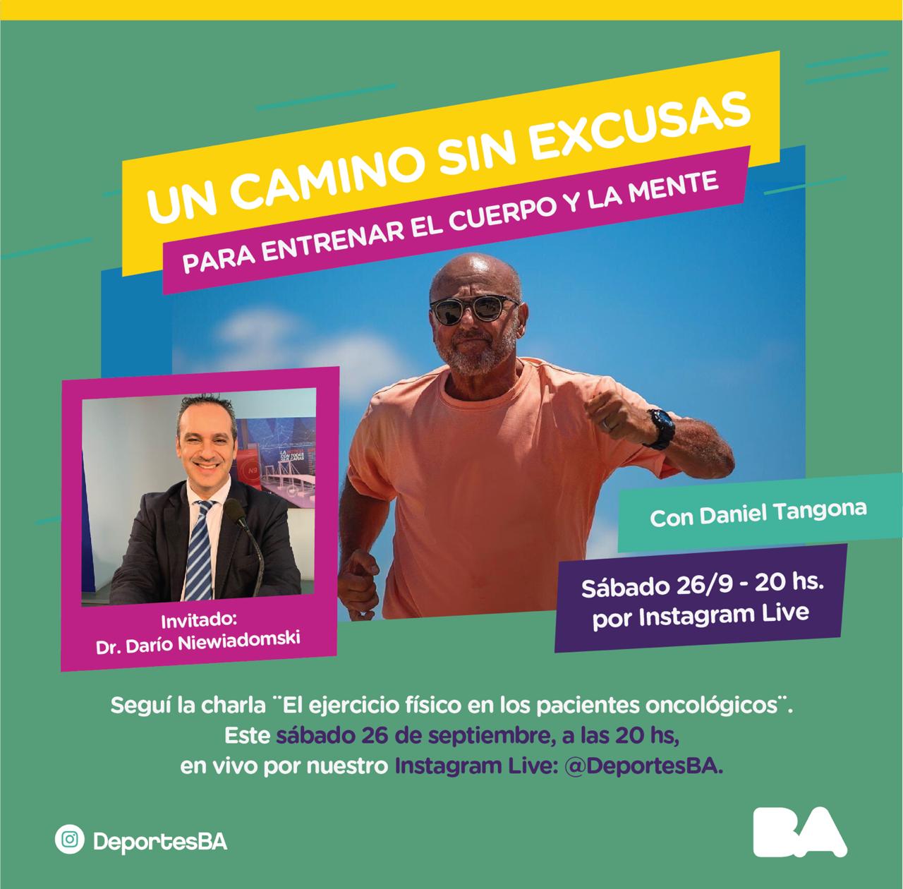 Daniel Tangona y “Un camino sin excusas” por el Instagram Live de #DeportesBA
