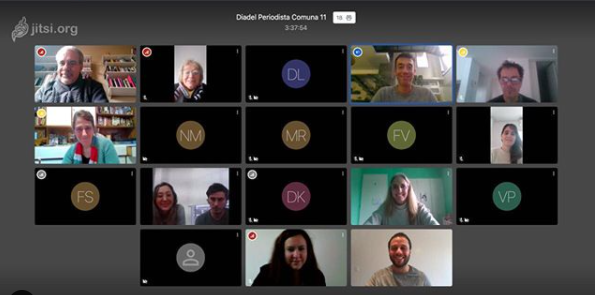 Encuentro con periodistas de medios barriales en su día